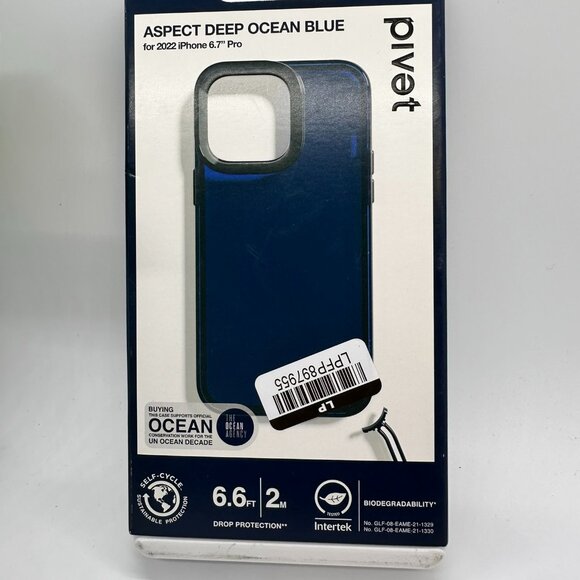 Pivet Apple iPhone 14 Pro Max Aspect Case - Deep Ocean Blue - Picture 1 of 4